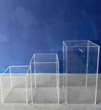 Trio de Cubos Transparentes Tradicionais